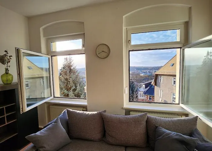 Ruhiger Flussblick Vom Balkon All-in 5g * Niederdorla